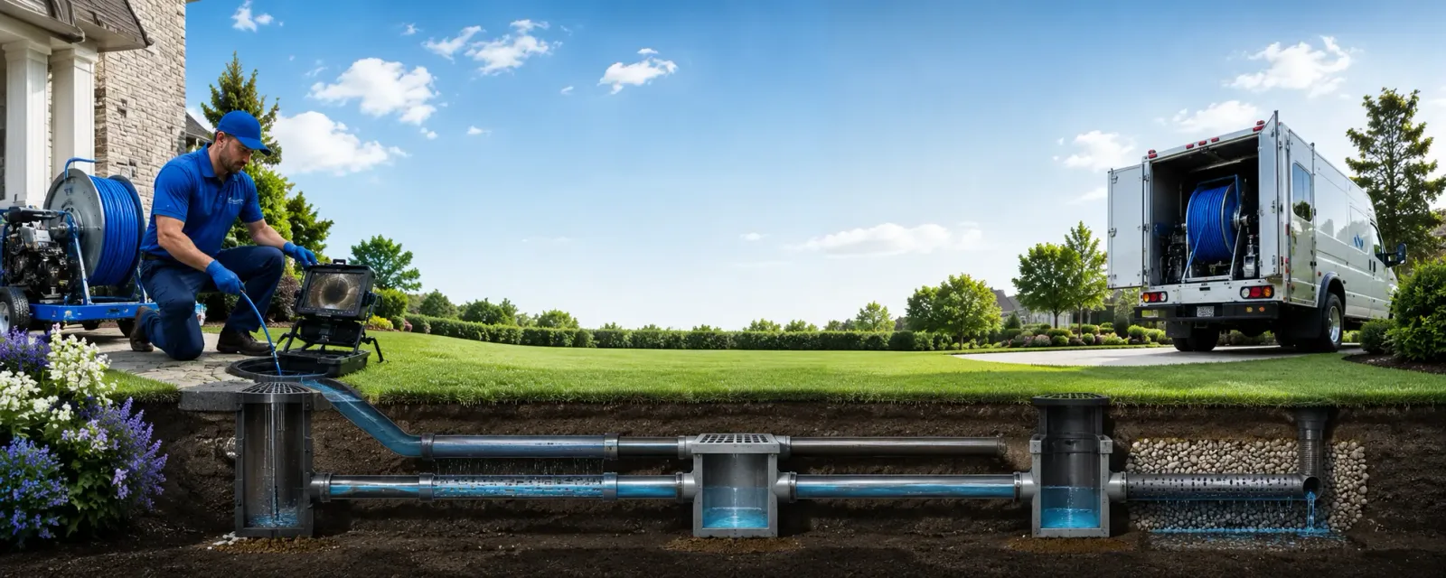 Outdoor drain cleaning information for Castle Creek, NY